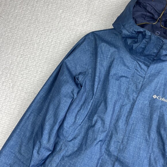 Columbia Womens Arcadia Omni Tech Jacket S Blue Nylon Windbreaker Coat - Picture 3 of 16